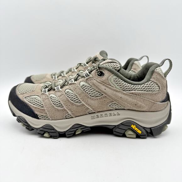 Merrell Womens Moab 3 Hiking Sneakers US 7.5 M EU 38 Tan Leather Athletic NIB - Picture 8 of 14